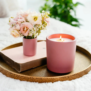 Earth & Ember 13 oz Candle: Cashmere Blush