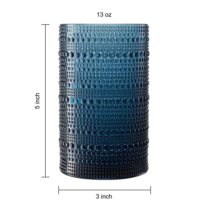 Acrylic Unbreakbale Hobnail Highball Glass, Set of 6