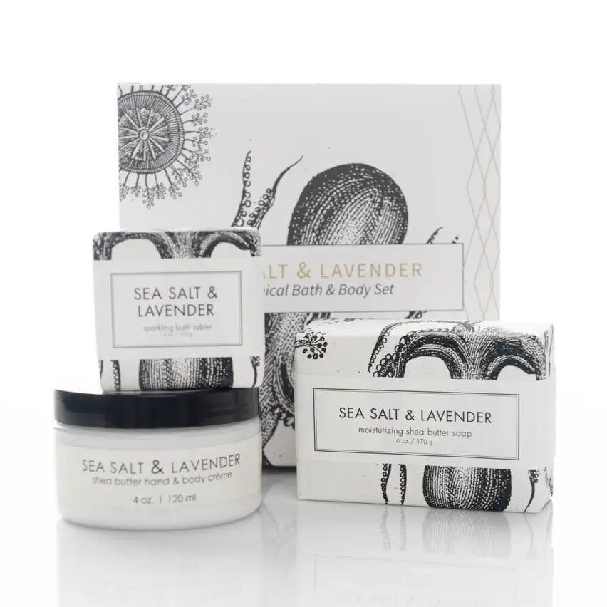 Sea Salt & Lavender Botanical Gift Set