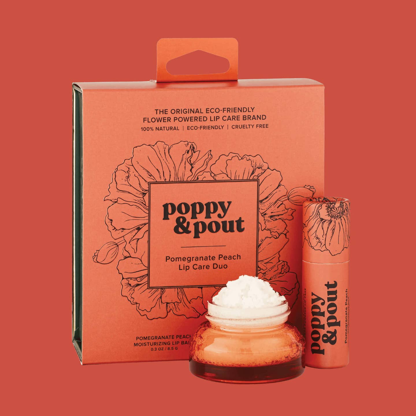 Lip Care Duo, Pomegranate Peach