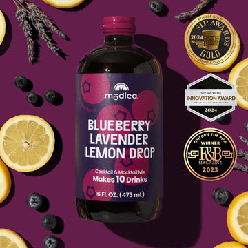 Blueberry Lavender Lemon Drop Cocktail & Mocktail Mix + Kit