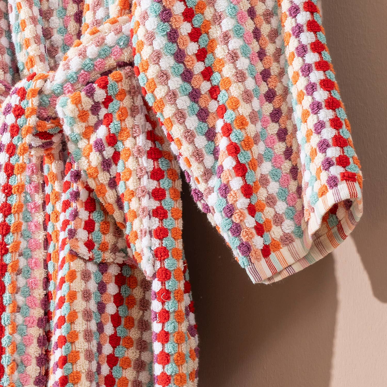 Pompom Bathrobe Handloom Turkish Cotton Resort Heavy Luxury
