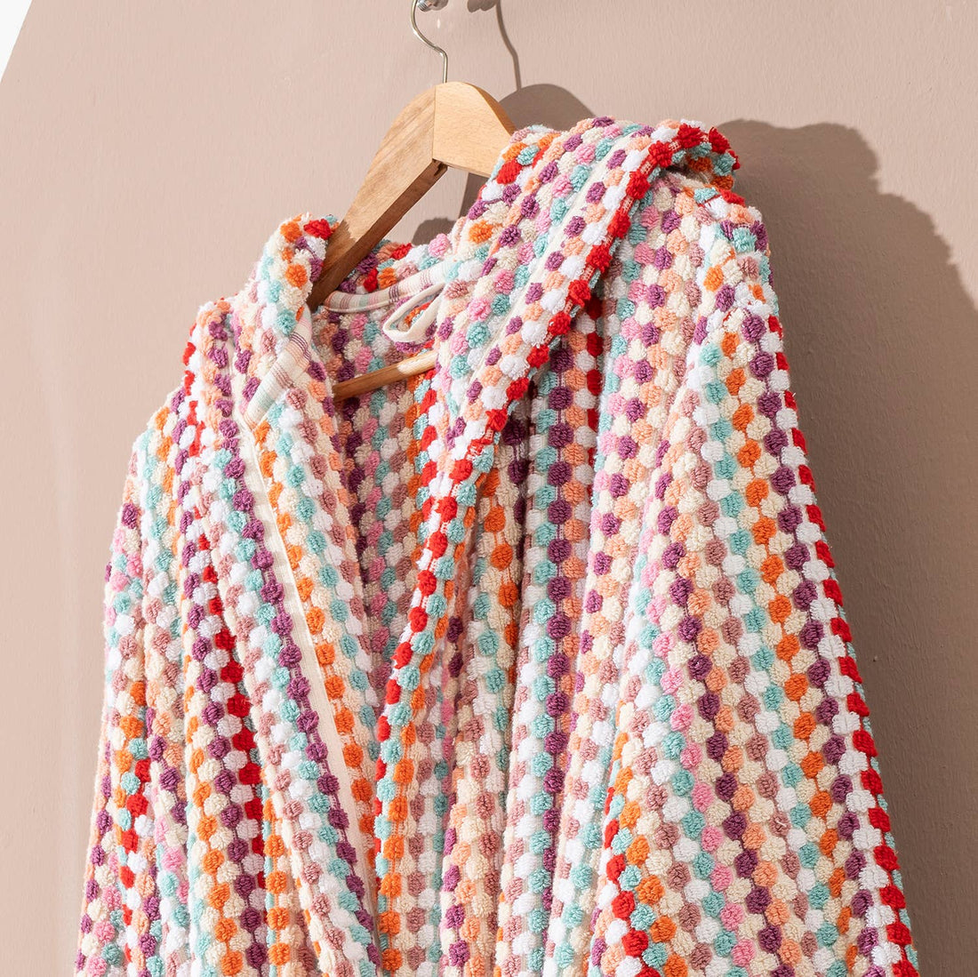 Pompom Bathrobe Handloom Turkish Cotton Resort Heavy Luxury