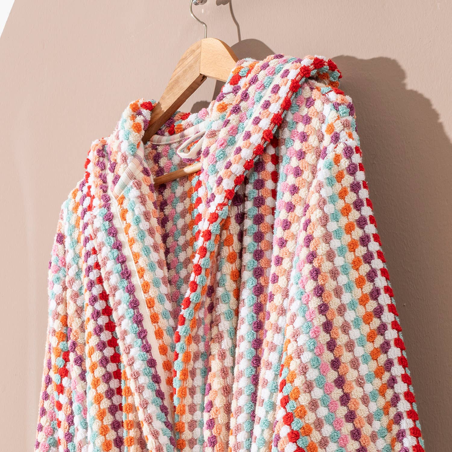 Pompom Bathrobe Handloom Turkish Cotton Resort Heavy Luxury