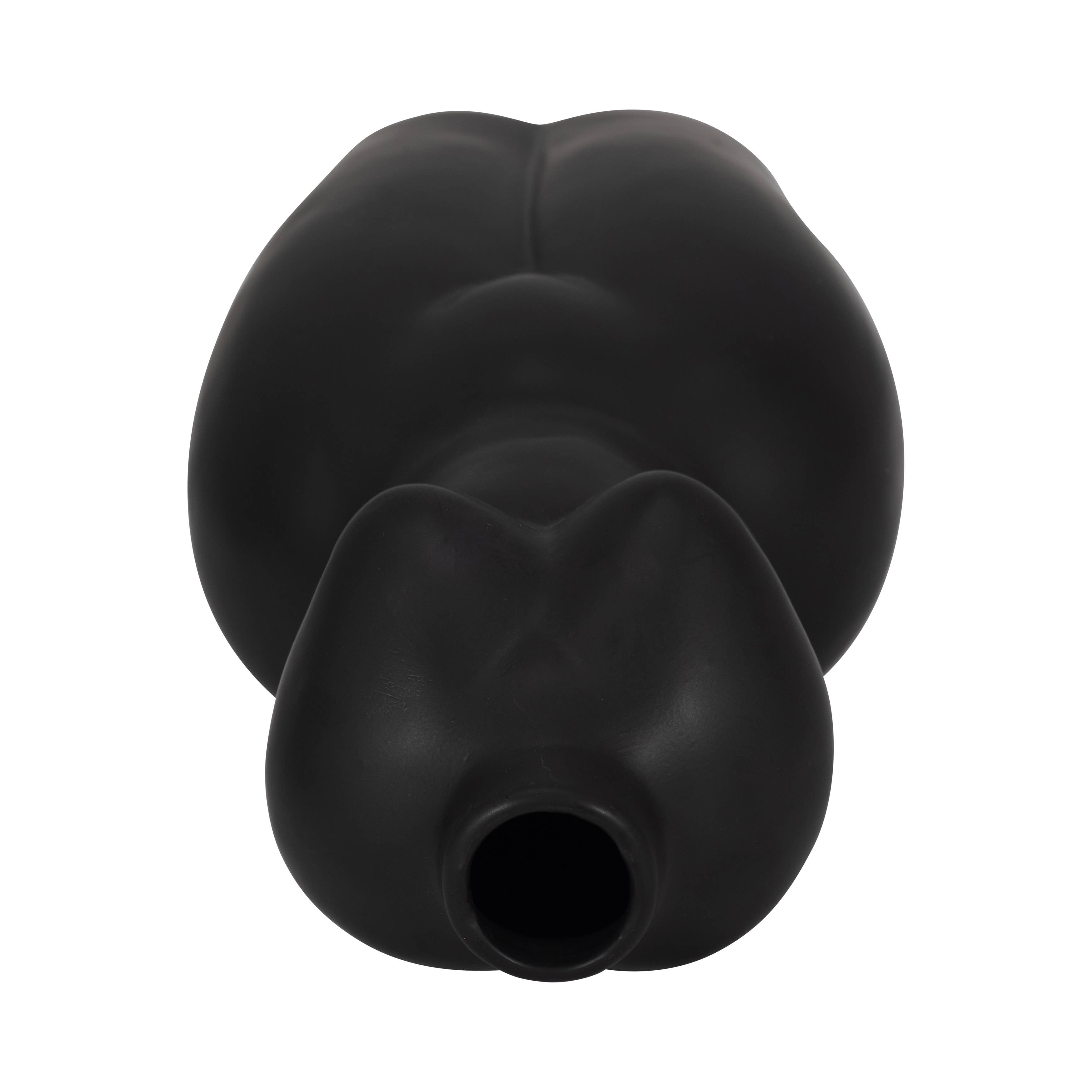Body Form Vase - Black Stone Torso Modern Woman, 12 in.