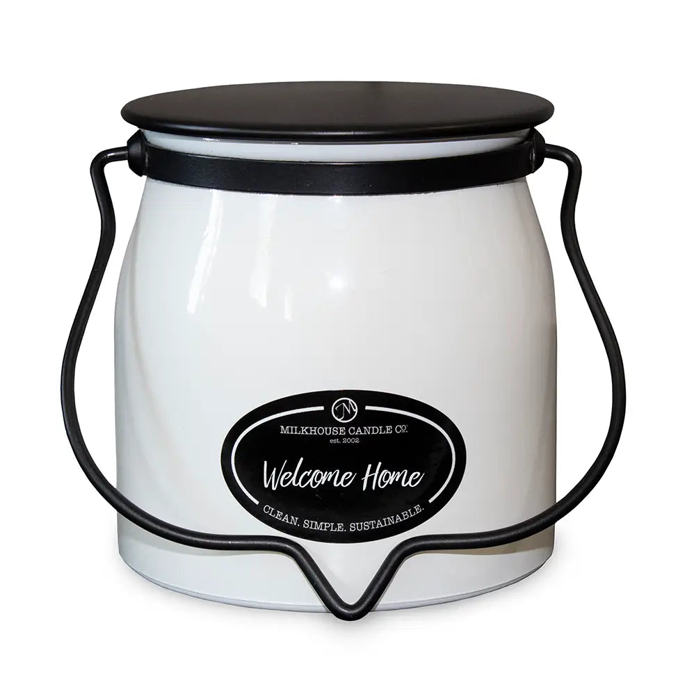 16 oz Butter Jar Candle: Welcome Home